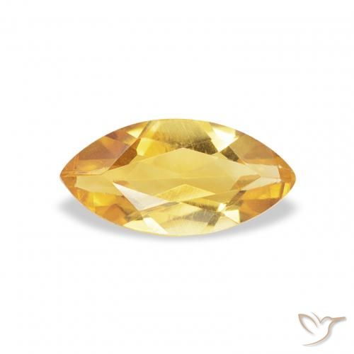 0.44ct 자연스러운 브라이트 골드 황수정, 보석, VS
