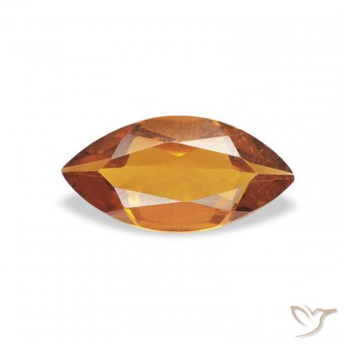0.43ct 자연스러운 오렌지 브라운 황수정, 보석, VS
