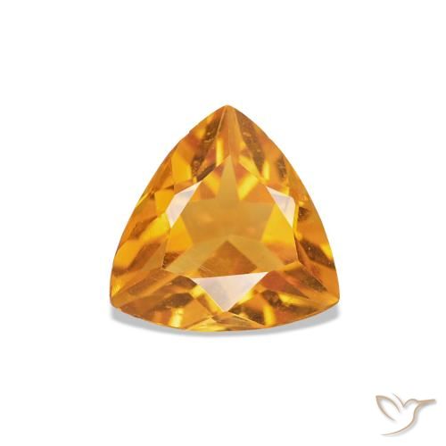 0.58ct 딥 오렌지-골드 황수정, 일조, VVS-VS