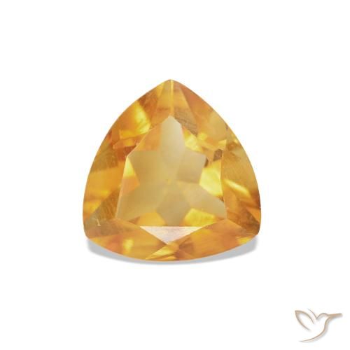 0.68ct Medium Light Orange-Gold 황수정, 일조, VS