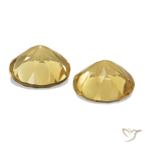 2.33캐럿 천연 라이트 골드 황수정 보석, 라운드 컷, VS