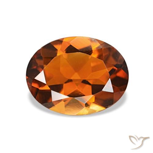 1.50ct Medium Dark-Orange 황수정, 타원형, VVS-VS