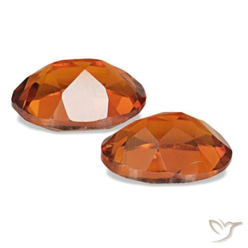 1.45캐럿 천연 미디엄 오렌지 시트린 보석, 타원형 컷, 7.2×5.2 mm, VS