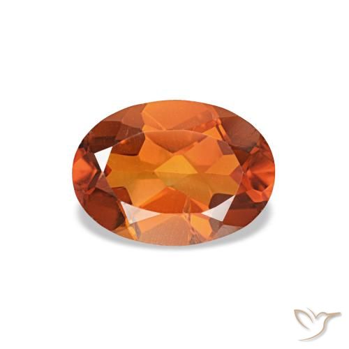0.71ct 오렌지 시트린, 오벌, VVS-VS