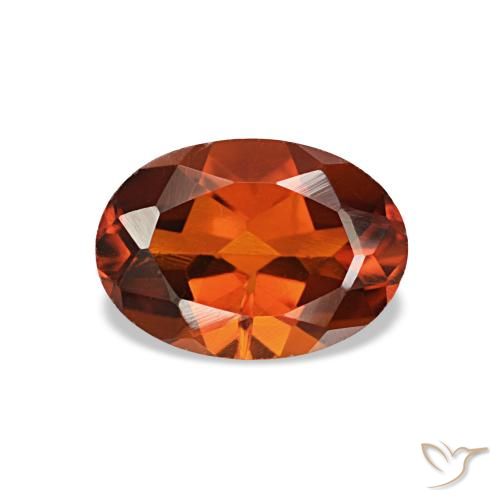 0.73ct 오렌지 시트린, 오벌, VVS-VS