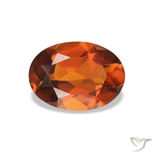 0.69ct 오렌지 시트린, 오벌, VVS-VS