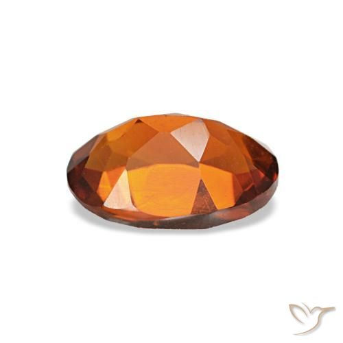 0.69캐럿 천연 Medium Dark-Orange 시트린, 타원형 컷, 7.1×5.1 mm, VVS-VS