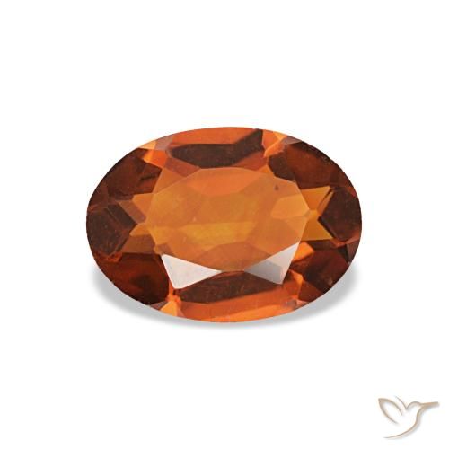 0.58ct 오렌지 시트린, 오벌, VVS-VS