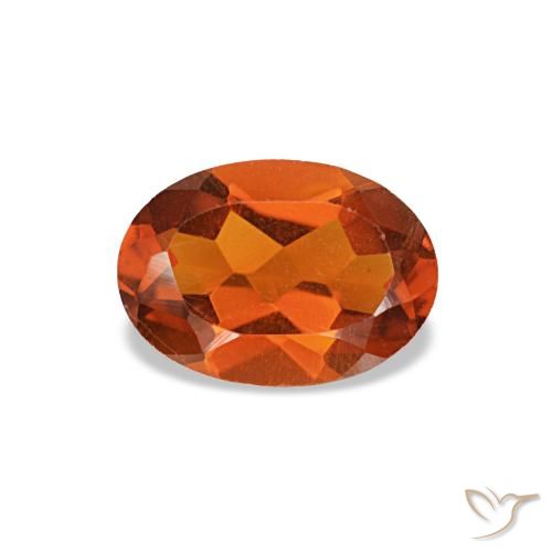 0.60ct 오렌지 시트린, 오벌, VVS-VS