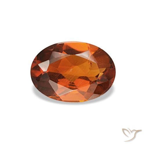 0.72ct 오렌지 시트린, 오벌, VS-SI