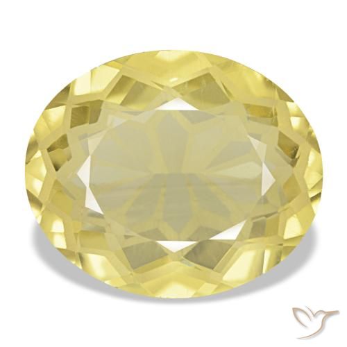 4.66ct 옐로우 시트린, 오벌, VVS