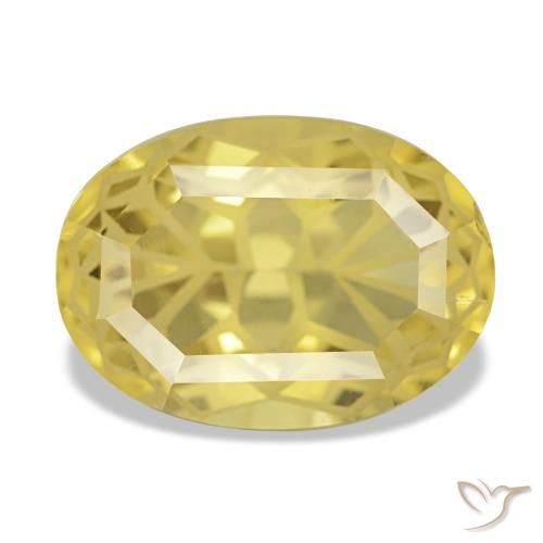 5.48ct 옐로우 시트린, 오벌, VVS