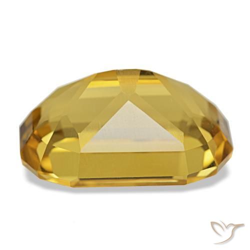10.70캐럿 천연 골든 오렌지 시트린, 쿠션 컷, 16.6×11.8 mm, VS