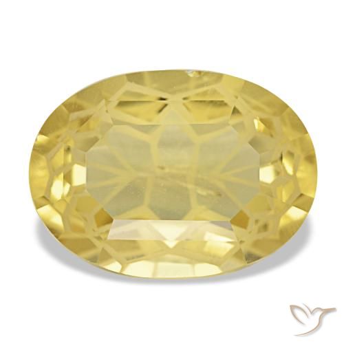 4.83ct 옐로우 시트린, 오벌, VS