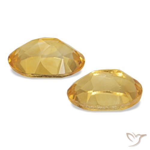 0.81캐럿 천연 딥 골드 시트린 보석, 타원형 컷, 6.1×4.1 mm, VS