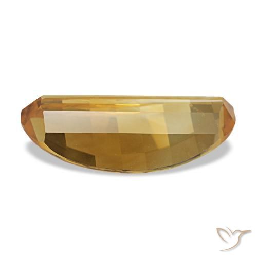 2.18캐럿 천연 딥 골드 시트린, 타원형 컷, 13.9×7 mm, VVS