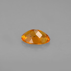 0.67캐럿 천연 옐로우 오렌지 클리노휴마이트, 타원형 컷, 7×4.8 mm, VS