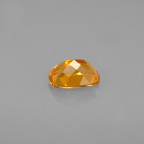 0.58캐럿 천연 옐로우 오렌지 클리노휴마이트, 쿠션 컷, 6.1×4.2 mm, VS-SI