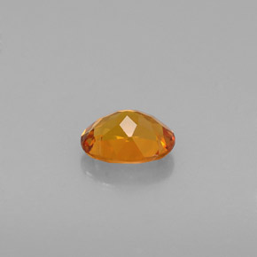 0.54캐럿 천연 옐로우 오렌지 클리노휴마이트, 타원형 컷, 5.8×4.6 mm, VVS-VS
