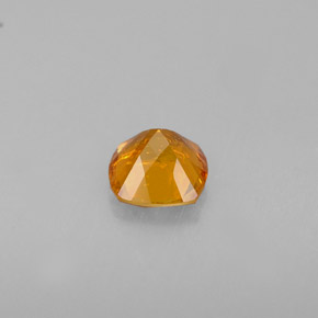 0.53캐럿 천연 옐로우 오렌지 클리노휴마이트, 쿠션 컷, 5.2×4.9 mm, VS-SI