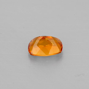 0.59캐럿 천연 옐로우 오렌지 클리노휴마이트, 쿠션 컷, 6.1×4.2 mm, VS