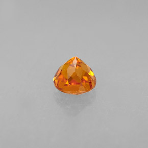 0.43캐럿 천연 옐로우 오렌지 클리노휴마이트, 라운드 컷, 4.28 mm, VS