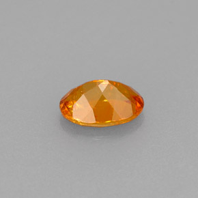 0.56캐럿 천연 옐로우 오렌지 클리노휴마이트, 타원형 컷, 6.3×4.5 mm, VS-SI