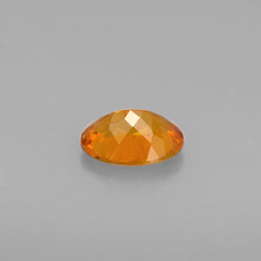 0.57캐럿 천연 옐로우 오렌지 클리노휴마이트, 타원형 컷, 6.2×4.7 mm, VS-SI