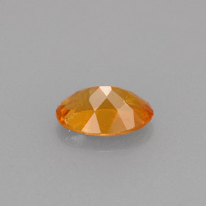 0.61캐럿 천연 옐로우 오렌지 클리노휴마이트, 타원형 컷, 6.7×4.6 mm, VS-SI