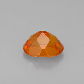 0.72캐럿 천연 옐로우 오렌지 클리노휴마이트, 타원형 컷, 6.2×4.9 mm, VS-SI