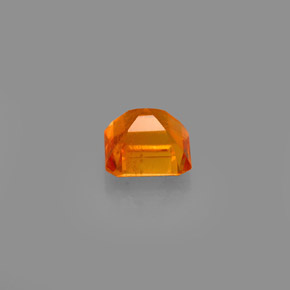 0.69캐럿 천연 옐로우 오렌지 클리노휴마이트, 에메랄드 컷, 5.1×4.7 mm, VS-SI