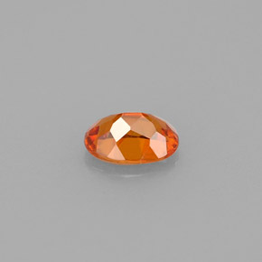 0.55캐럿 천연 옐로우 오렌지 클리노휴마이트, 타원형 컷, 6.2×4.5 mm, VVS-VS