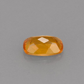 0.51캐럿 천연 옐로우 오렌지 클리노휴마이트, 쿠션 컷, 6.1×4.2 mm, VS-SI