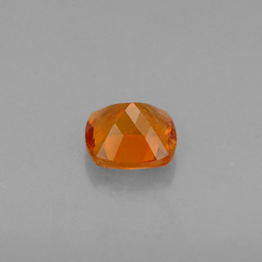 0.51캐럿 천연 옐로우 오렌지 클리노휴마이트, 쿠션 컷, 4.9×4.8 mm, VS