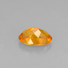 0.52캐럿 천연 옐로우 오렌지 클리노휴마이트, 타원형 컷, 6.2×4.2 mm, VS