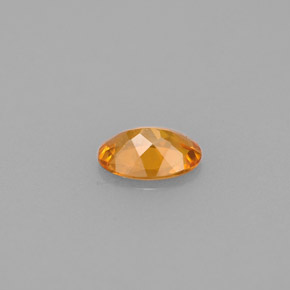 0.42캐럿 천연 옐로우 오렌지 클리노휴마이트, 타원형 컷, 6.2×4.4 mm, VS