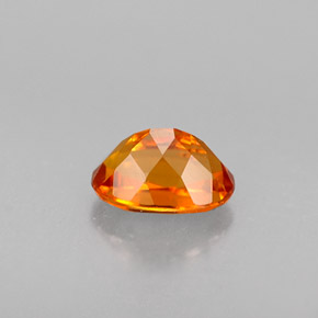 0.45캐럿 천연 옐로우 오렌지 클리노휴마이트, 타원형 컷, 5.5×3.8 mm, VS