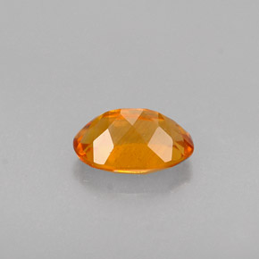 0.47캐럿 천연 옐로우 오렌지 클리노휴마이트, 타원형 컷, 6×4 mm, VS-SI