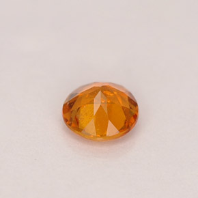 0.46캐럿 천연 옐로우 오렌지 클리노휴마이트, 라운드 컷, 4.99 mm, SI