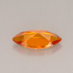 1.34캐럿 천연 옐로우 오렌지 클리노휴마이트, 마퀴즈, 11.4×5.5 mm, VS-SI