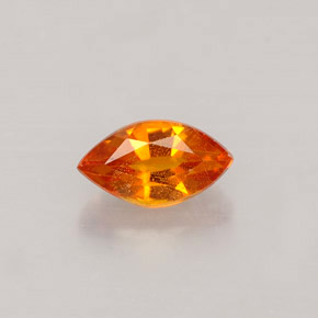 0.56캐럿 천연 옐로우 오렌지 클리노휴마이트, 마퀴즈, 7.1×4 mm, VS