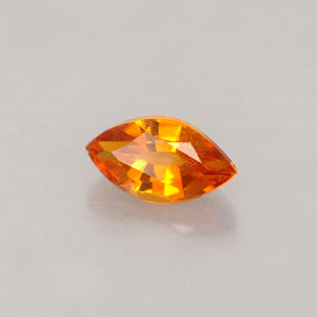 0.56캐럿 천연 옐로우 오렌지 클리노휴마이트, 마퀴즈, 7.1×4 mm, VS