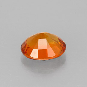 1.17캐럿 천연 옐로우 오렌지 클리노휴마이트, 타원형 컷, 7.3×6.1 mm, VS-SI