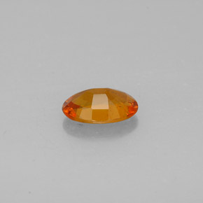 0.93캐럿 천연 옐로우 오렌지 클리노휴마이트, 타원형 컷, 7.8×5.4 mm, VS-SI