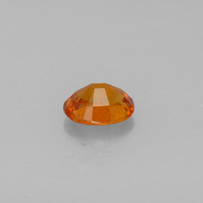 0.92캐럿 천연 옐로우 오렌지 클리노휴마이트, 타원형 컷, 6.8×5.5 mm, SI