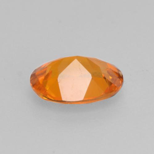 0.52캐럿 천연 딥 오렌지 클리노휴마이트, 타원형 컷, 6×4.8 mm, VS-SI