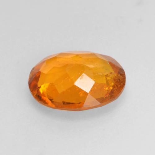 1.45캐럿 천연 미디엄 오렌지 클리노휴마이트, 타원형 컷, 8.4×7.2 mm, SI