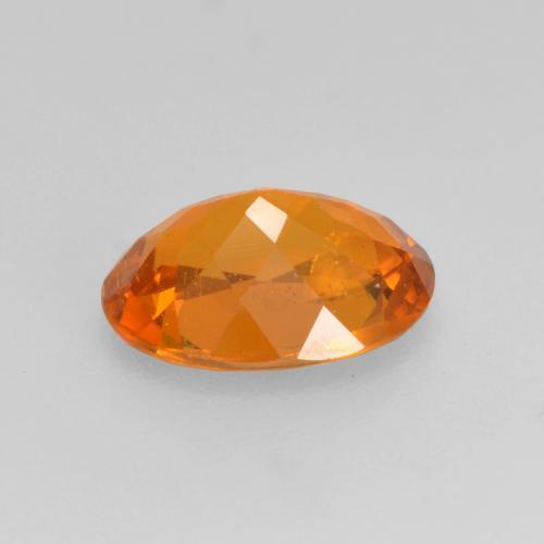 1.21캐럿 천연 앰버 오렌지 클리노휴마이트, 타원형 컷, 8.2×6.1 mm, SI