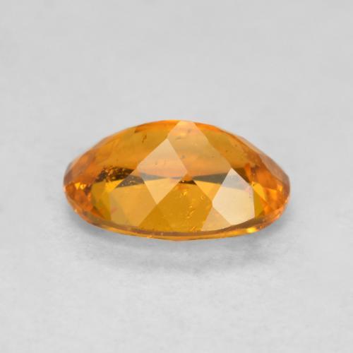 0.85캐럿 천연 살구 오렌지 클리노휴마이트, 타원형 컷, 7.2×5.1 mm, SI-I1