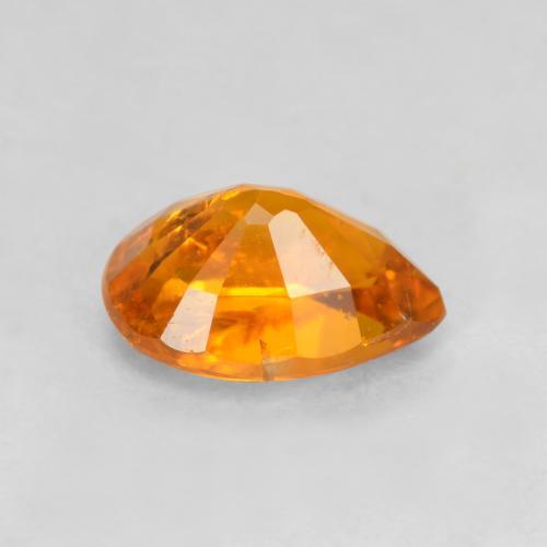 0.71캐럿 천연 살구 오렌지 클리노휴마이트, 배 모양, 6.7×4.8 mm, SI-I1